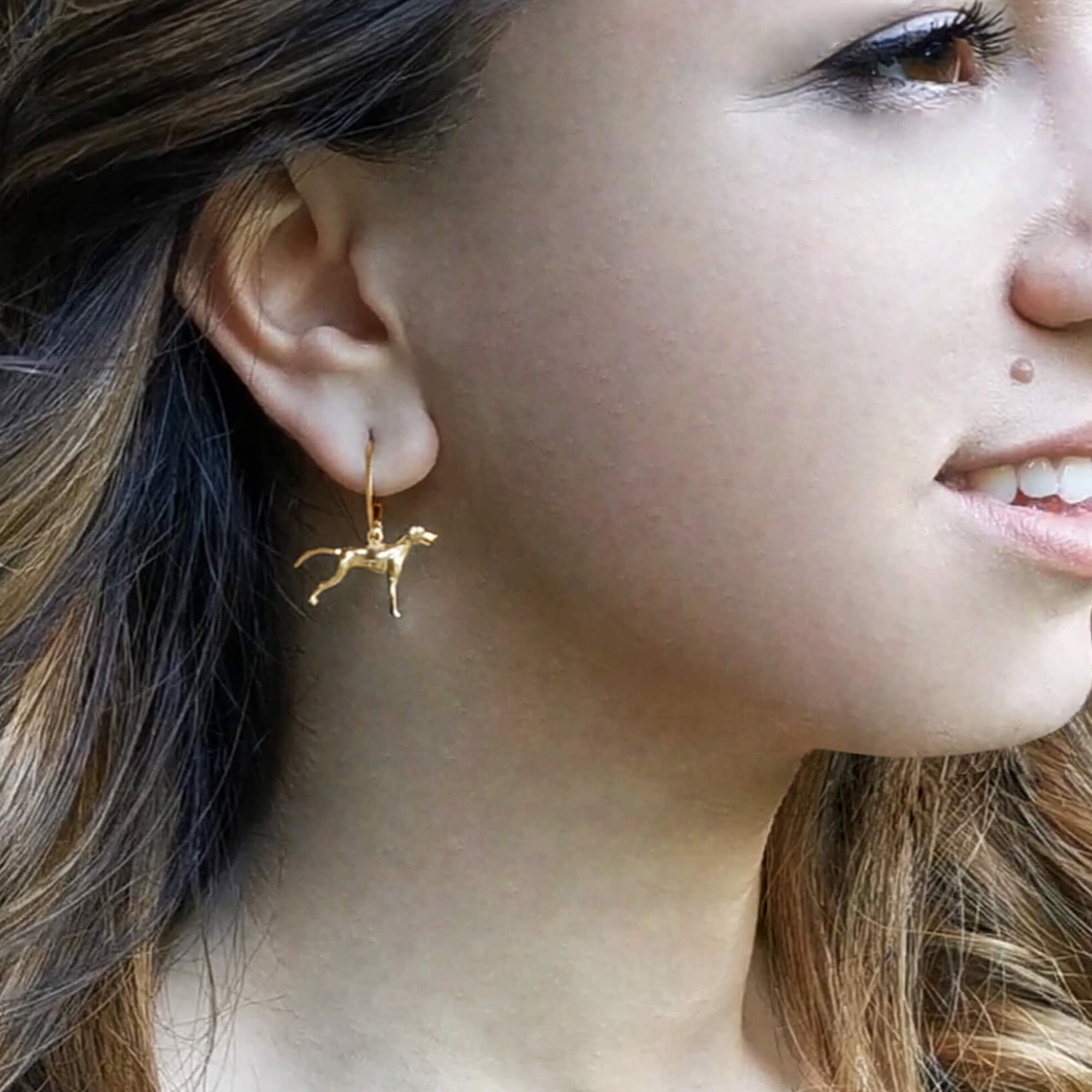 Dog Earring (single) – NowArt Jewelry